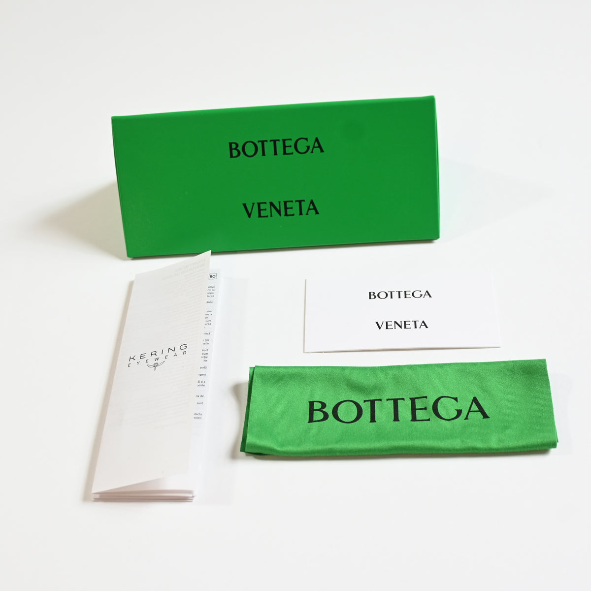 Bottega BV1263O 004 Mens Authentic Eyeglasses Green/Gold, 48mm - New