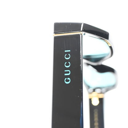 Gucci GG1134S 004 Mens Authentic Sunglasses Black/Teal, 53mm - New
