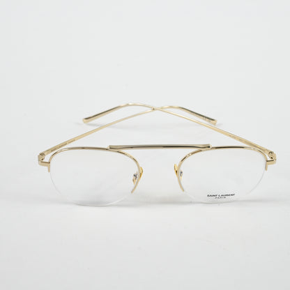 Yves Saint Laurent SL-576O 002 Unisex Authentic Eyeglasses Gold, 51mm - New