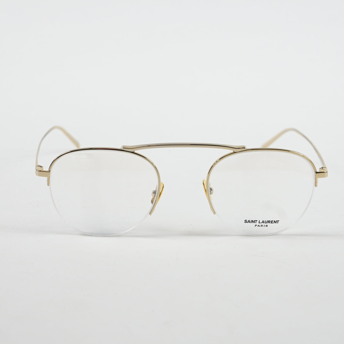 Yves Saint Laurent SL-576O 002 Unisex Authentic Eyeglasses Gold, 51mm - New