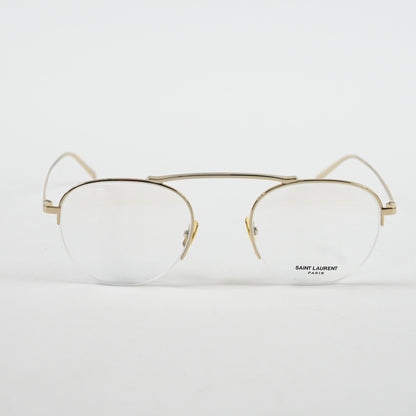 Yves Saint Laurent SL-576O 002 Unisex Authentic Eyeglasses Gold, 51mm - New