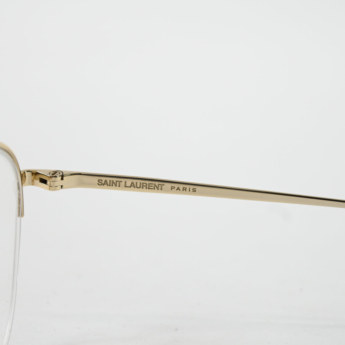 Yves Saint Laurent SL-576O 002 Unisex Authentic Eyeglasses Gold, 51mm - New