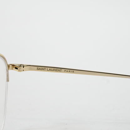Yves Saint Laurent SL-576O 002 Unisex Authentic Eyeglasses Gold, 51mm - New