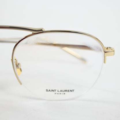 Yves Saint Laurent SL-576O 002 Unisex Authentic Eyeglasses Gold, 51mm - New