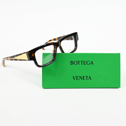 Bottega BV1280O 002 Womens Authentic Eyeglasses Havana/Gold, 51mm - New