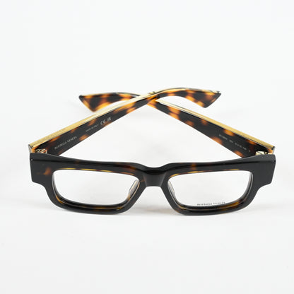 Bottega BV1280O 002 Womens Authentic Eyeglasses Havana/Gold, 51mm - New
