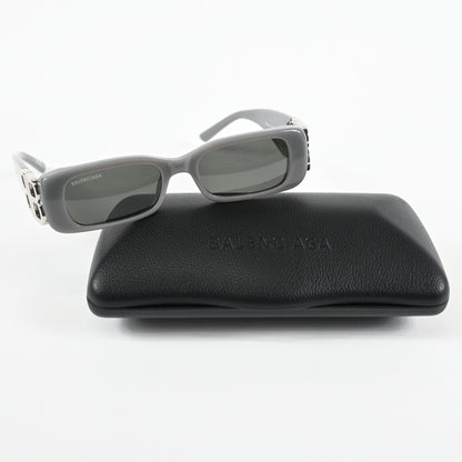 Balenciaga BB0096S 014 Womens Authentic Sunglasses Gray/Silver, 51mm - New