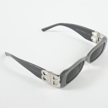 Balenciaga BB0096S 014 Womens Authentic Sunglasses Gray/Silver, 51mm - New