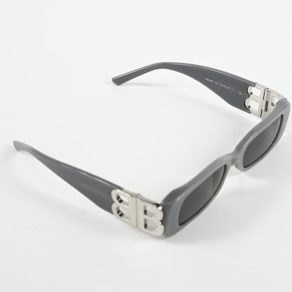Balenciaga BB0096S 014 Womens Authentic Sunglasses Gray/Silver, 51mm - New