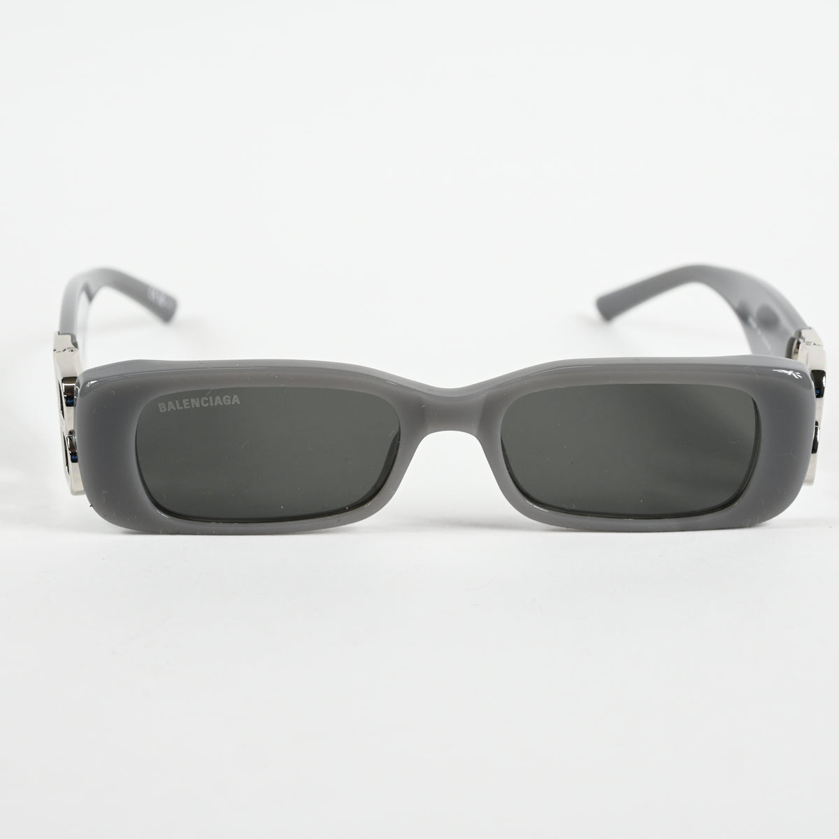 Balenciaga BB0096S 014 Womens Authentic Sunglasses Gray/Silver, 51mm - New