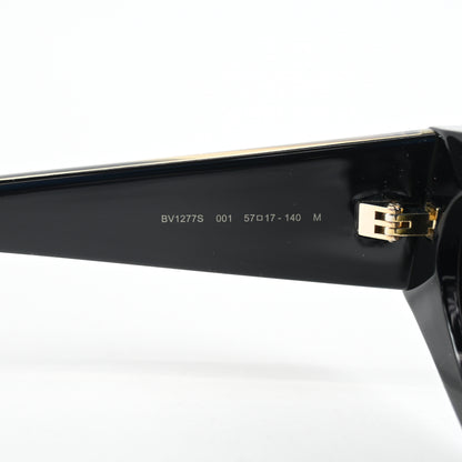 Bottega BV1277S 001 Womens Authentic Sunglasses Black/Gold, 57mm - New