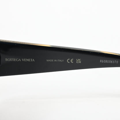 Bottega BV1277S 001 Womens Authentic Sunglasses Black/Gold, 57mm - New