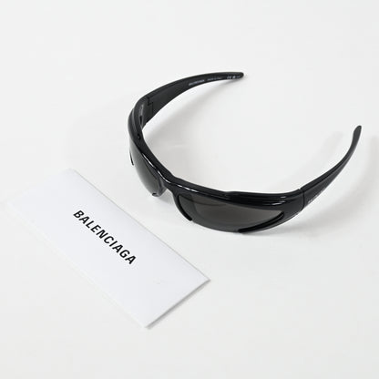 Balenciaga BB0253S 001 Unisex Authentic Sunglasses Black/Gray, 80mm - New