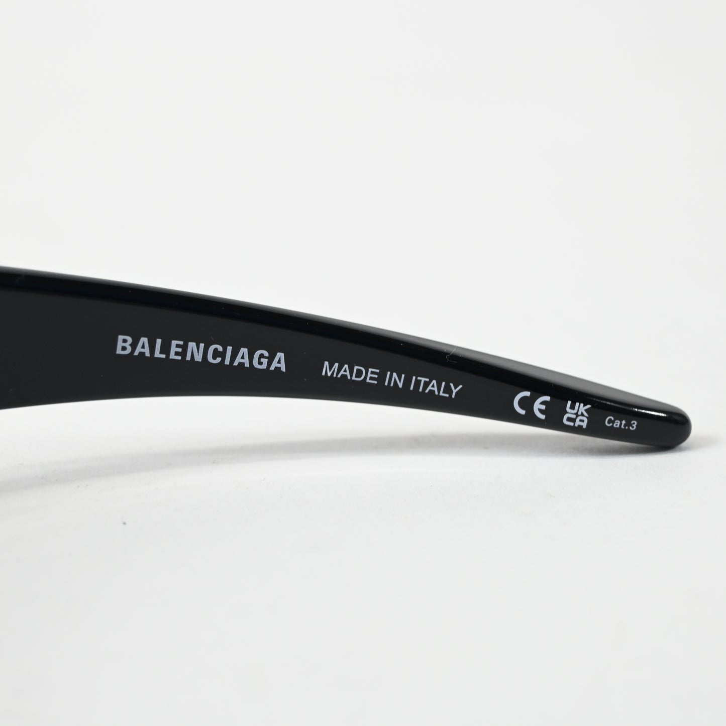 Balenciaga BB0253S 001 Unisex Authentic Sunglasses Black/Gray, 80mm - New