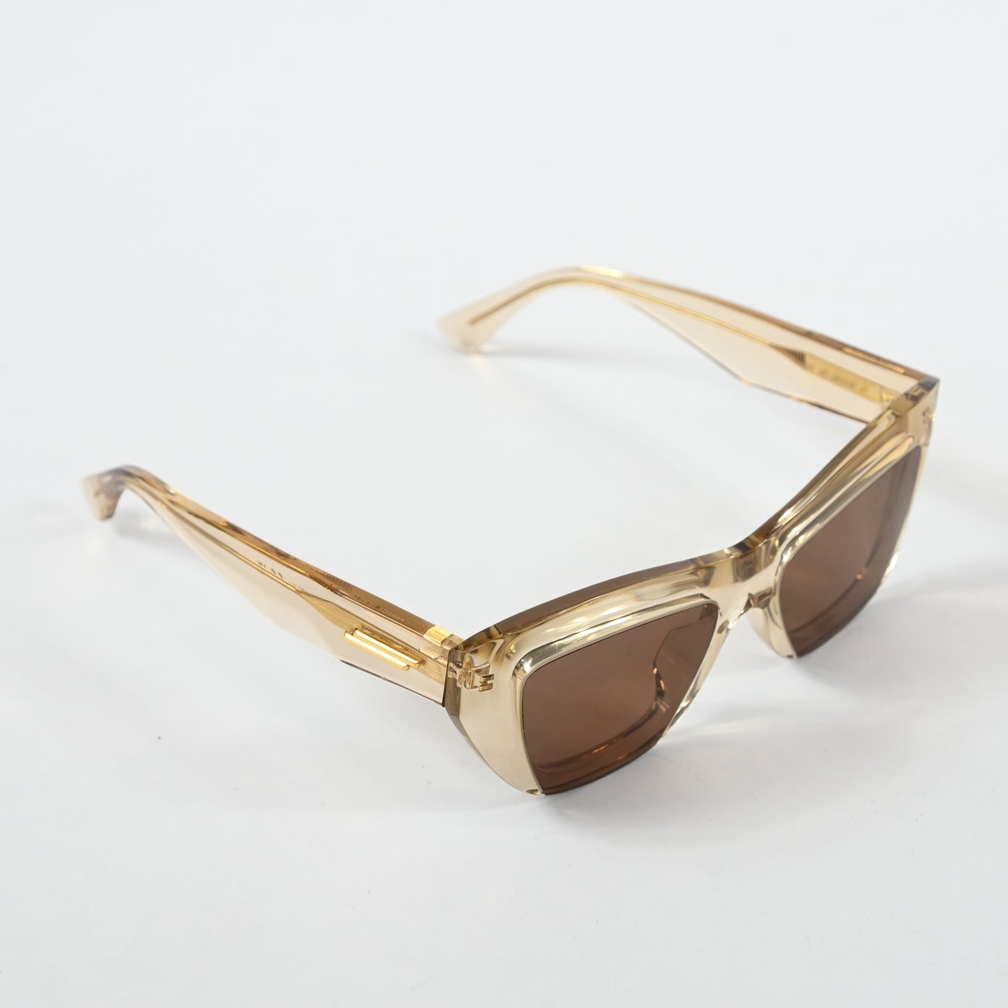 Bottega BV1218S 003 Womens Authentic Sunglasses Clear Beige, 52mm - New