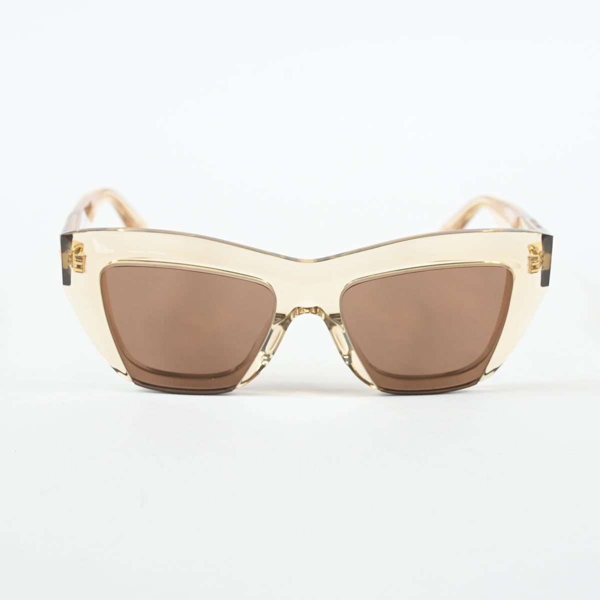 Bottega BV1218S 003 Womens Authentic Sunglasses Clear Beige, 52mm - New