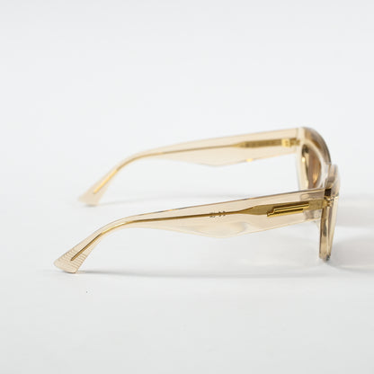 Bottega BV1218S 003 Womens Authentic Sunglasses Clear Beige, 52mm - New