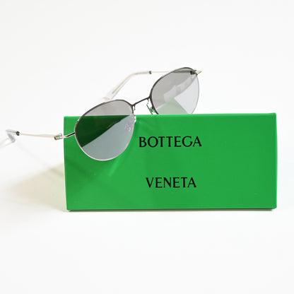 Bottega BV1268S 003 Mens Authentic Sunglasses Silver, 51mm - New