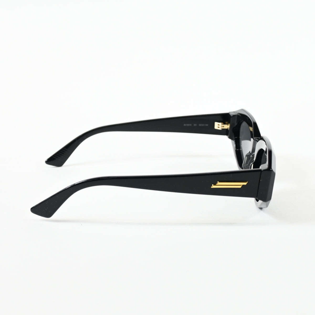 Bottega BV1031S 001 Womens Authentic Sunglasses Black/Gold, 52mm - New