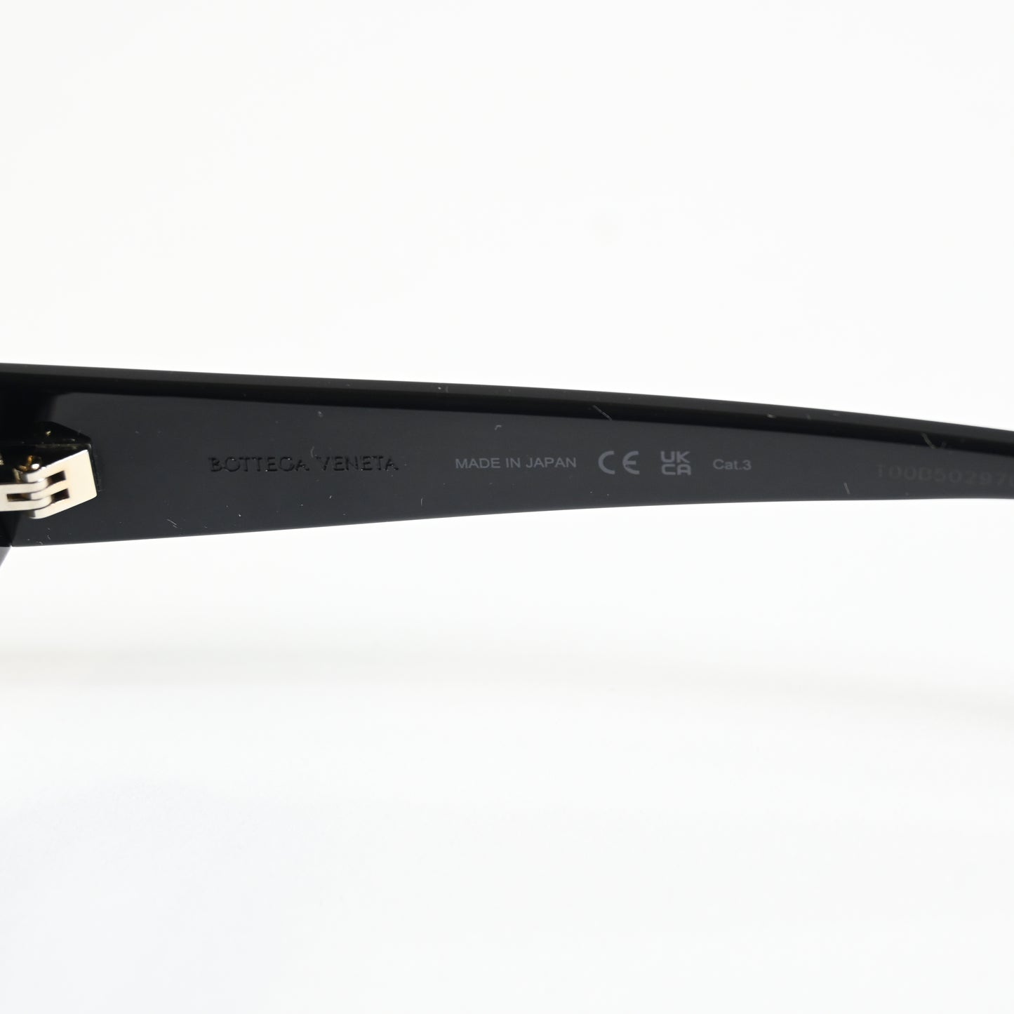 Bottega BV1031S 001 Womens Authentic Sunglasses Black/Gold, 52mm - New