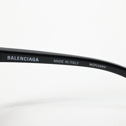 Balenciaga BB0289S 001 Unisex Authentic Sunglasses Black/Silver, 71mm - New