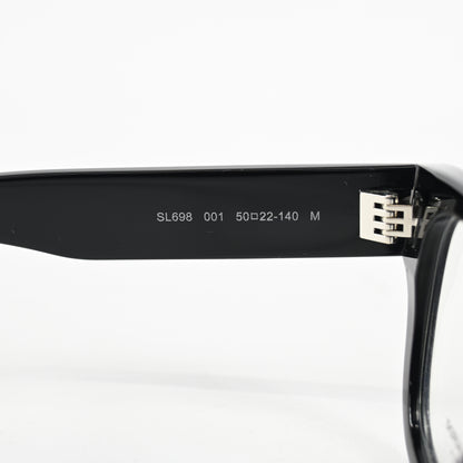Yves Saint Laurent SL-698O 002 Unisex Authentic Eyeglasses Black, 50mm - New