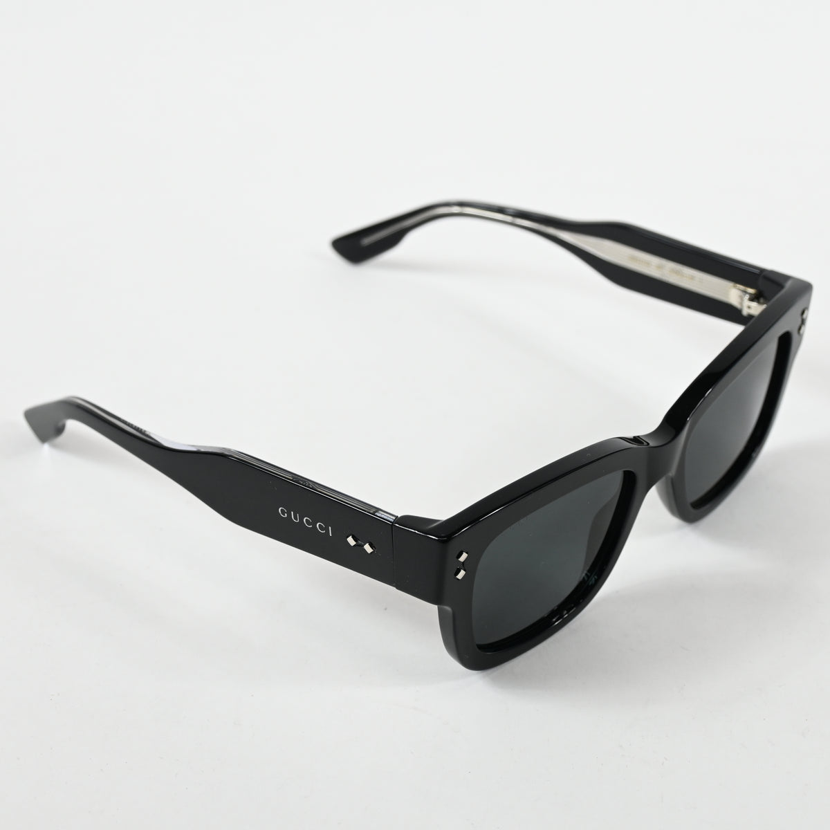 Gucci GG1217S 001 Mens Authentic Sunglasses Black/Gray, 53mm - New
