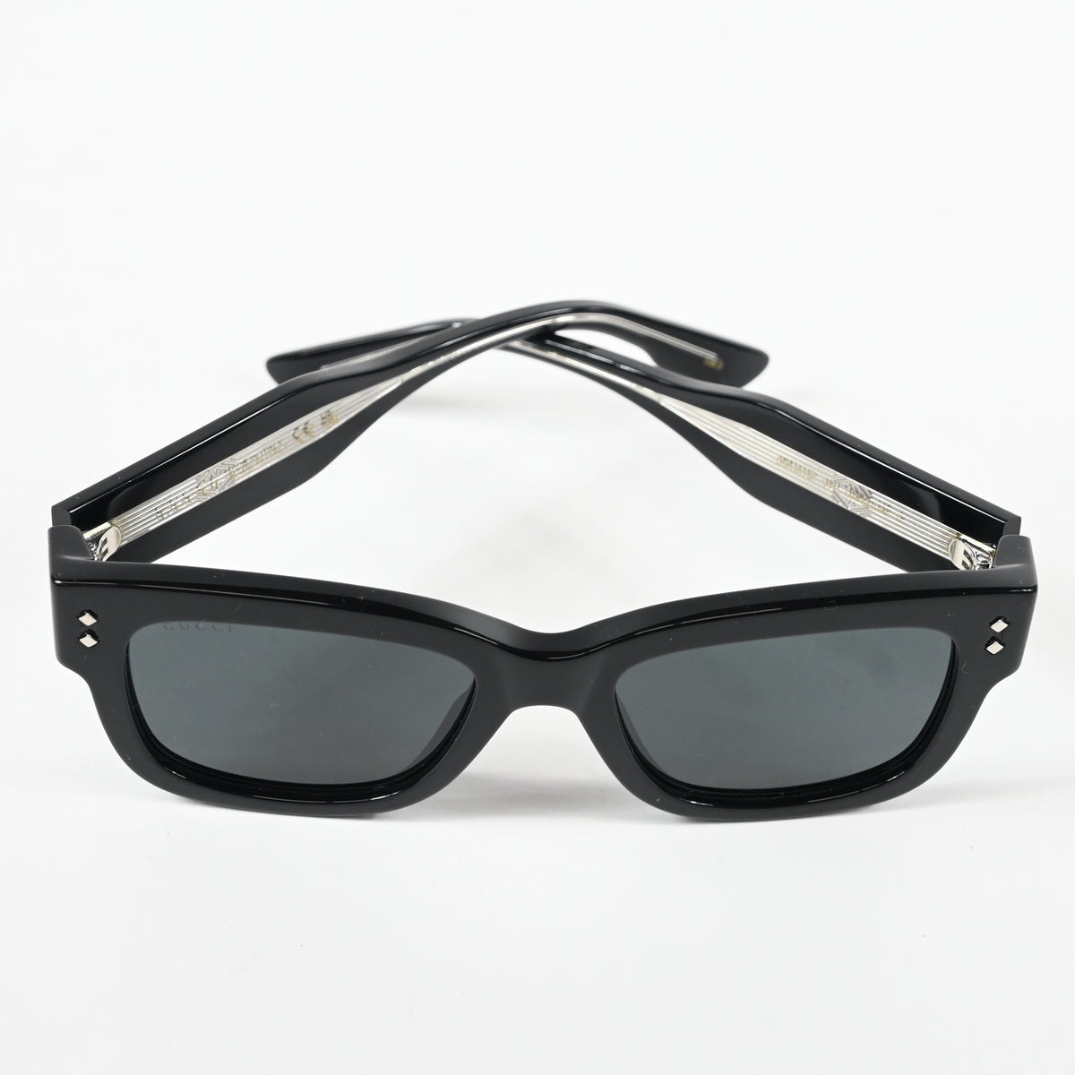 Gucci GG1217S 001 Mens Authentic Sunglasses Black/Gray, 53mm - New