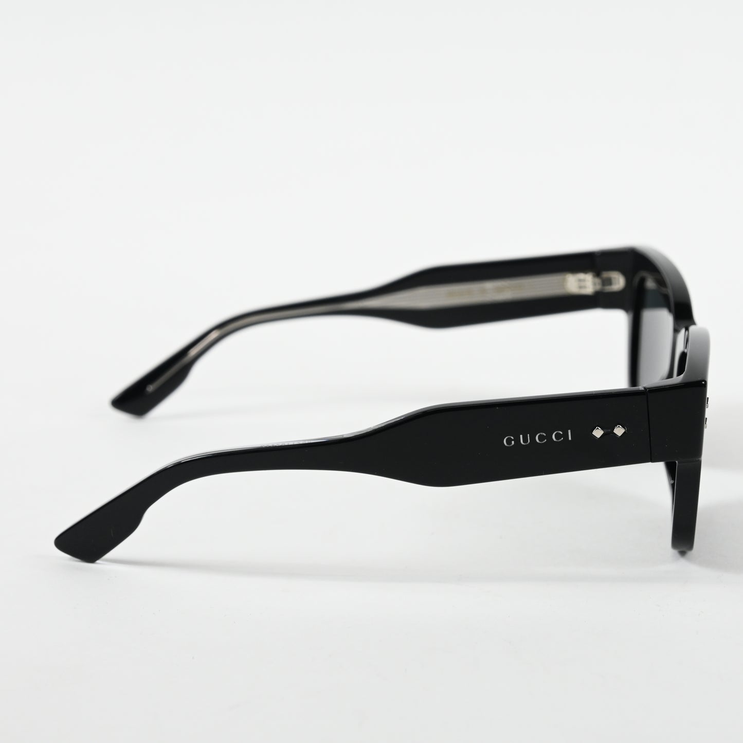 Gucci GG1217S 001 Mens Authentic Sunglasses Black/Gray, 53mm - New
