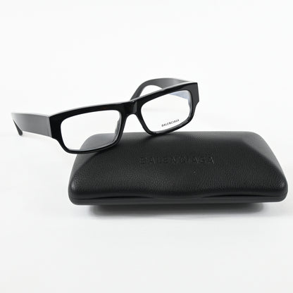 Balenciaga BB0304O 001 Mens Authentic Eyeglasses Black, 53mm - New