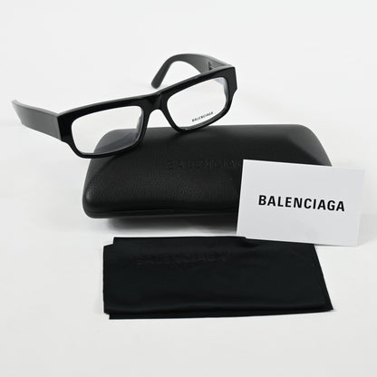 Balenciaga BB0304O 001 Mens Authentic Eyeglasses Black, 53mm - New