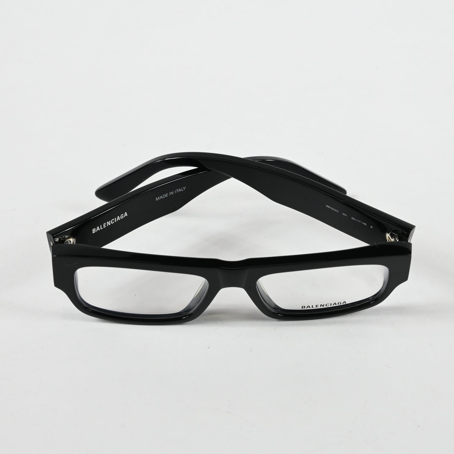 Balenciaga BB0304O 001 Mens Authentic Eyeglasses Black, 53mm - New