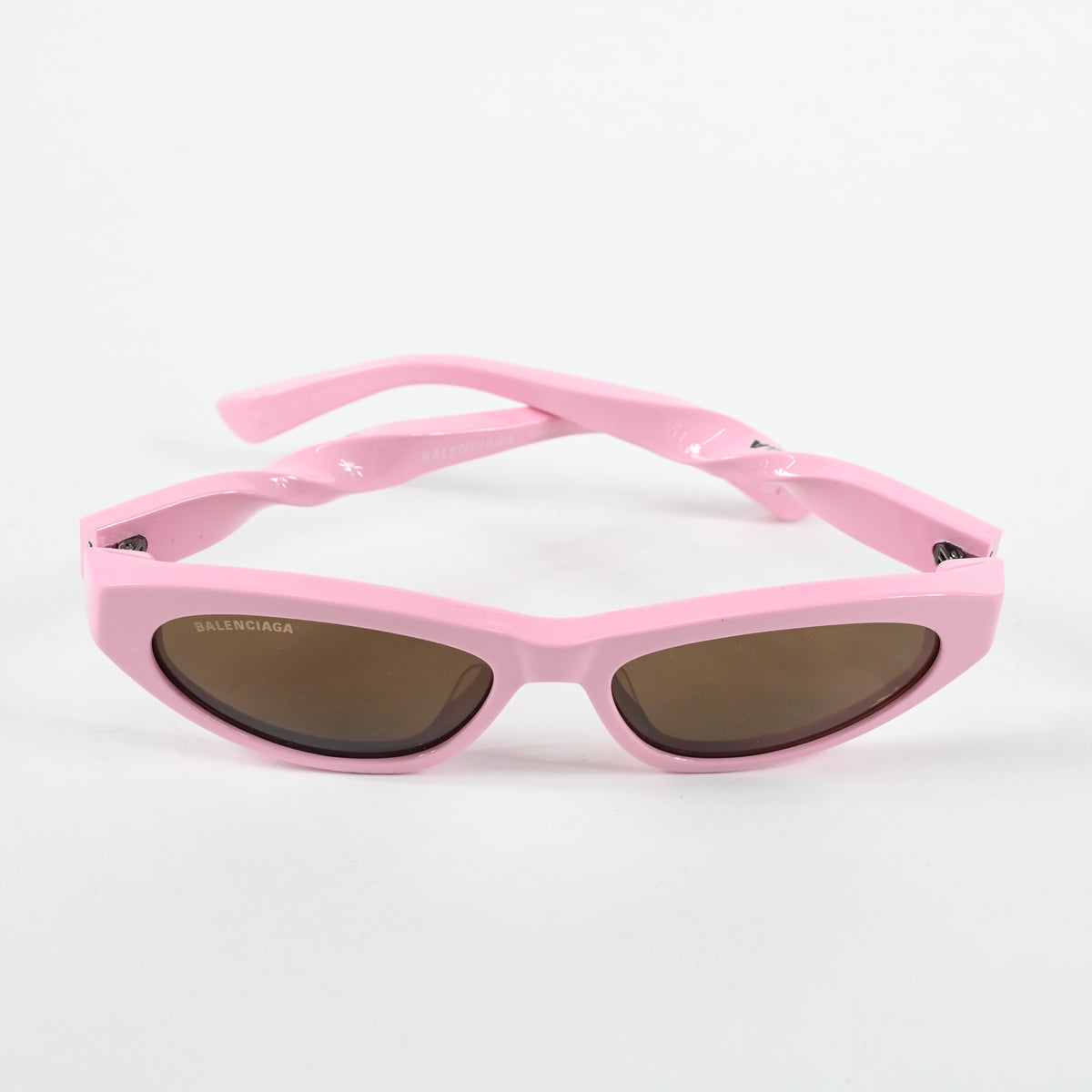 Balenciaga BB0207S 004 Womens Authentic Sunglasses Pink/Brown, 54mm - New