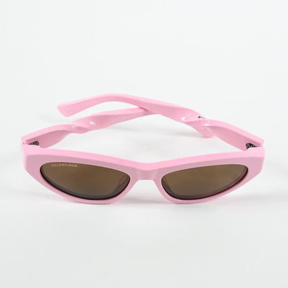 Balenciaga BB0207S 004 Womens Authentic Sunglasses Pink/Brown, 54mm - New