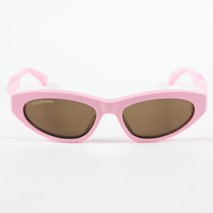 Balenciaga BB0207S 004 Womens Authentic Sunglasses Pink/Brown, 54mm - New