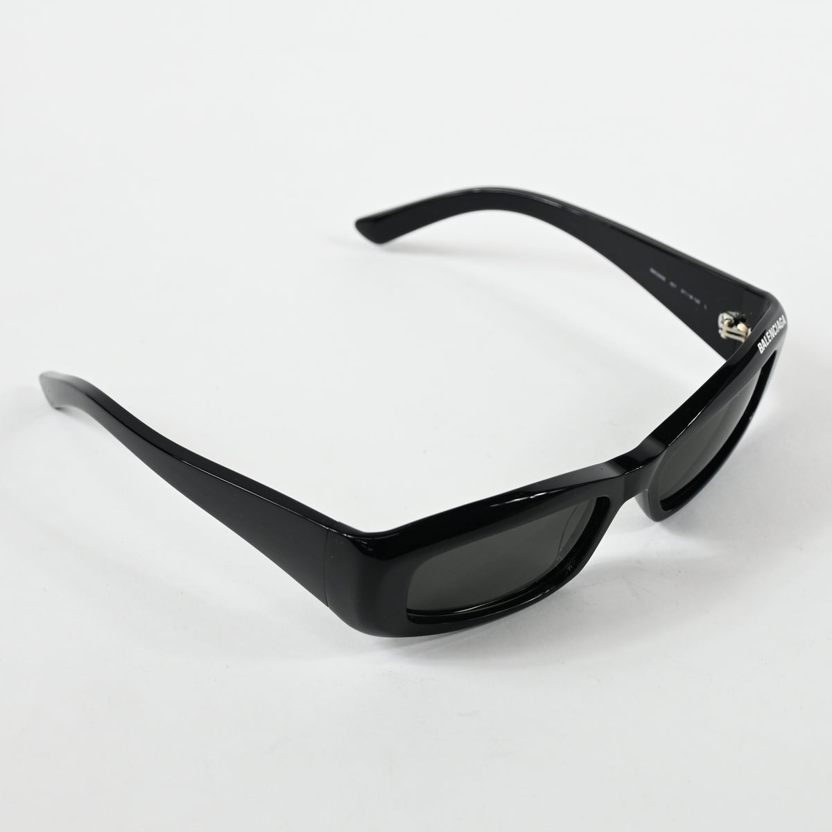 Balenciaga BB0266S 001 Unisex Authentic Sunglasses Black/Gray, 57mm - New