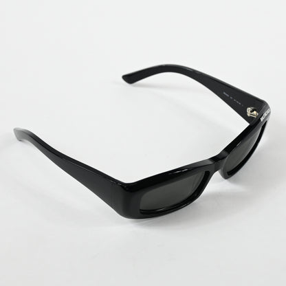 Balenciaga BB0266S 001 Unisex Authentic Sunglasses Black/Gray, 57mm - New
