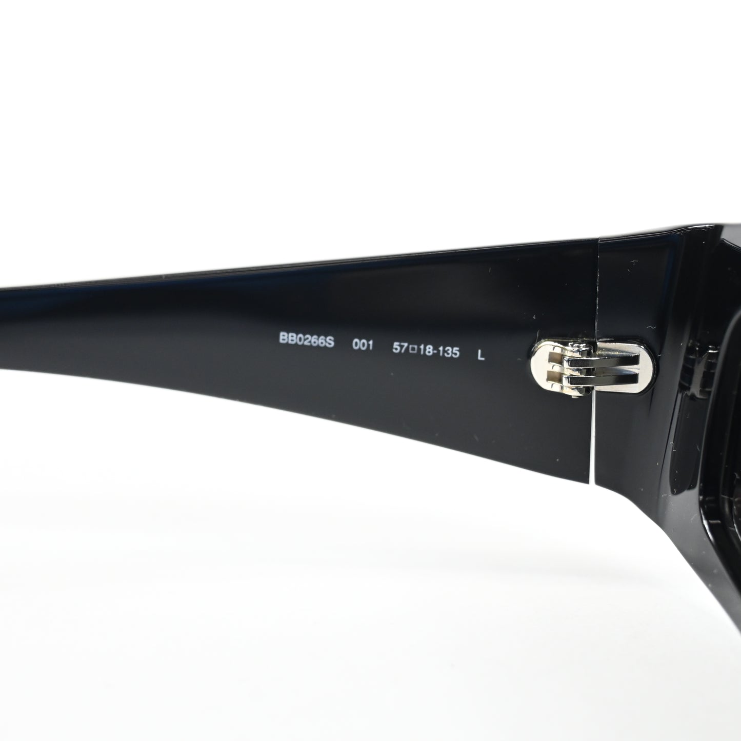 Balenciaga BB0266S 001 Unisex Authentic Sunglasses Black/Gray, 57mm - New