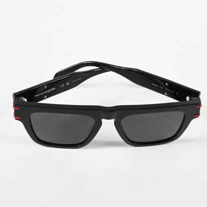 Alexander Mcqueen AM0397S 003 Mens Authentic Sunglasses Black/Gray, 52mm - New