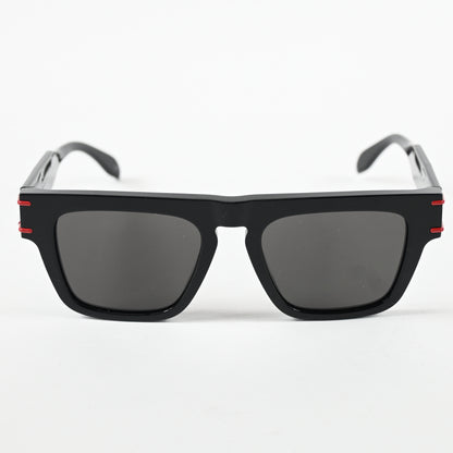 Alexander Mcqueen AM0397S 003 Mens Authentic Sunglasses Black/Gray, 52mm - New