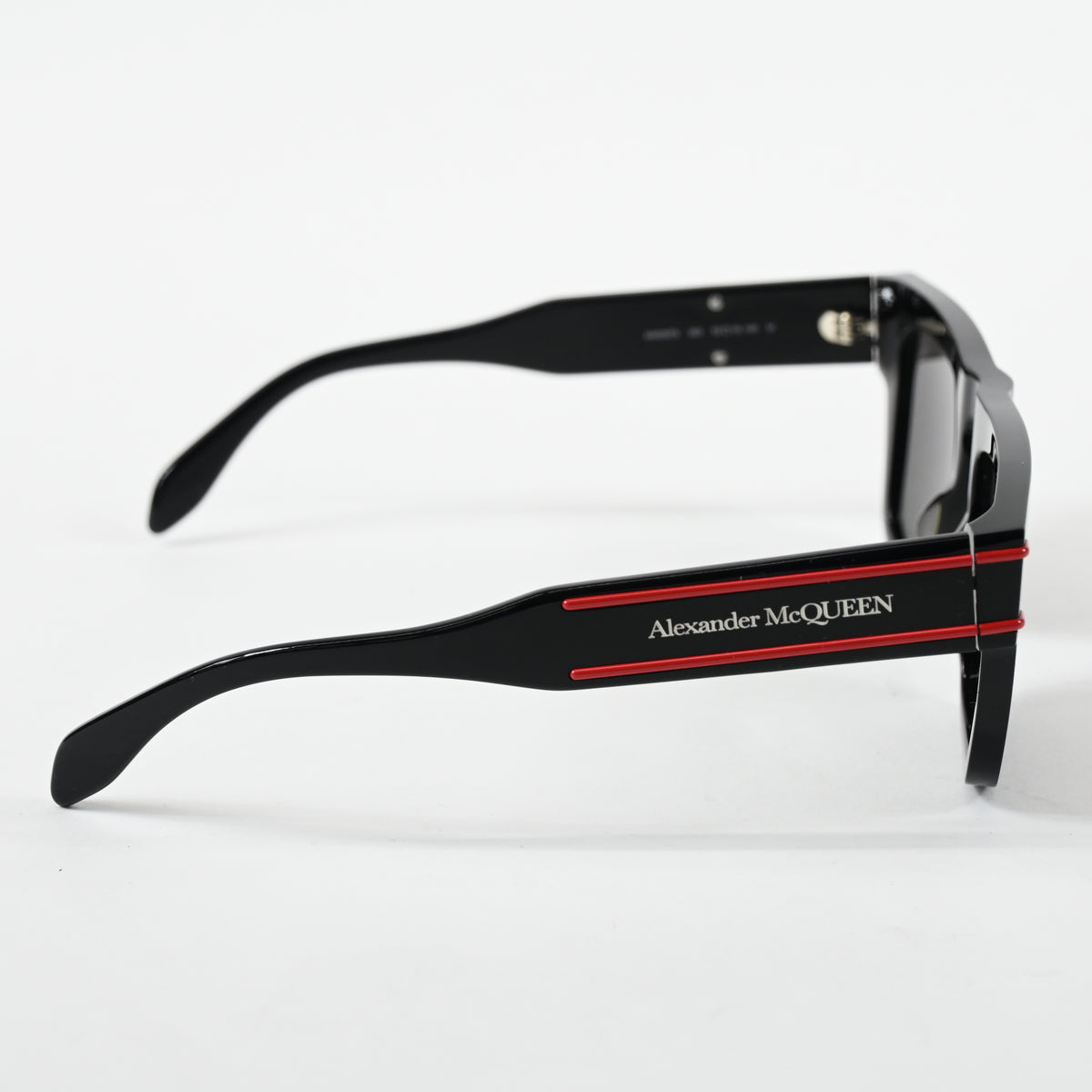Alexander Mcqueen AM0397S 003 Mens Authentic Sunglasses Black/Gray, 52mm - New