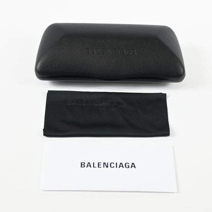 Balenciaga BB0095S 005 Womens Authentic Sunglasses Green/Gold, 53mm - New