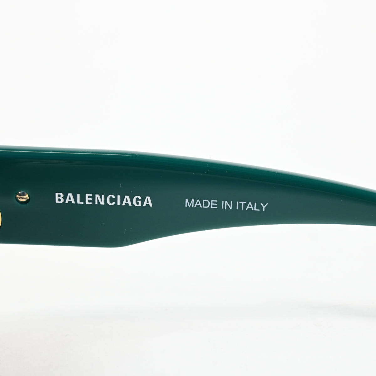 Balenciaga BB0095S 005 Womens Authentic Sunglasses Green/Gold, 53mm - New