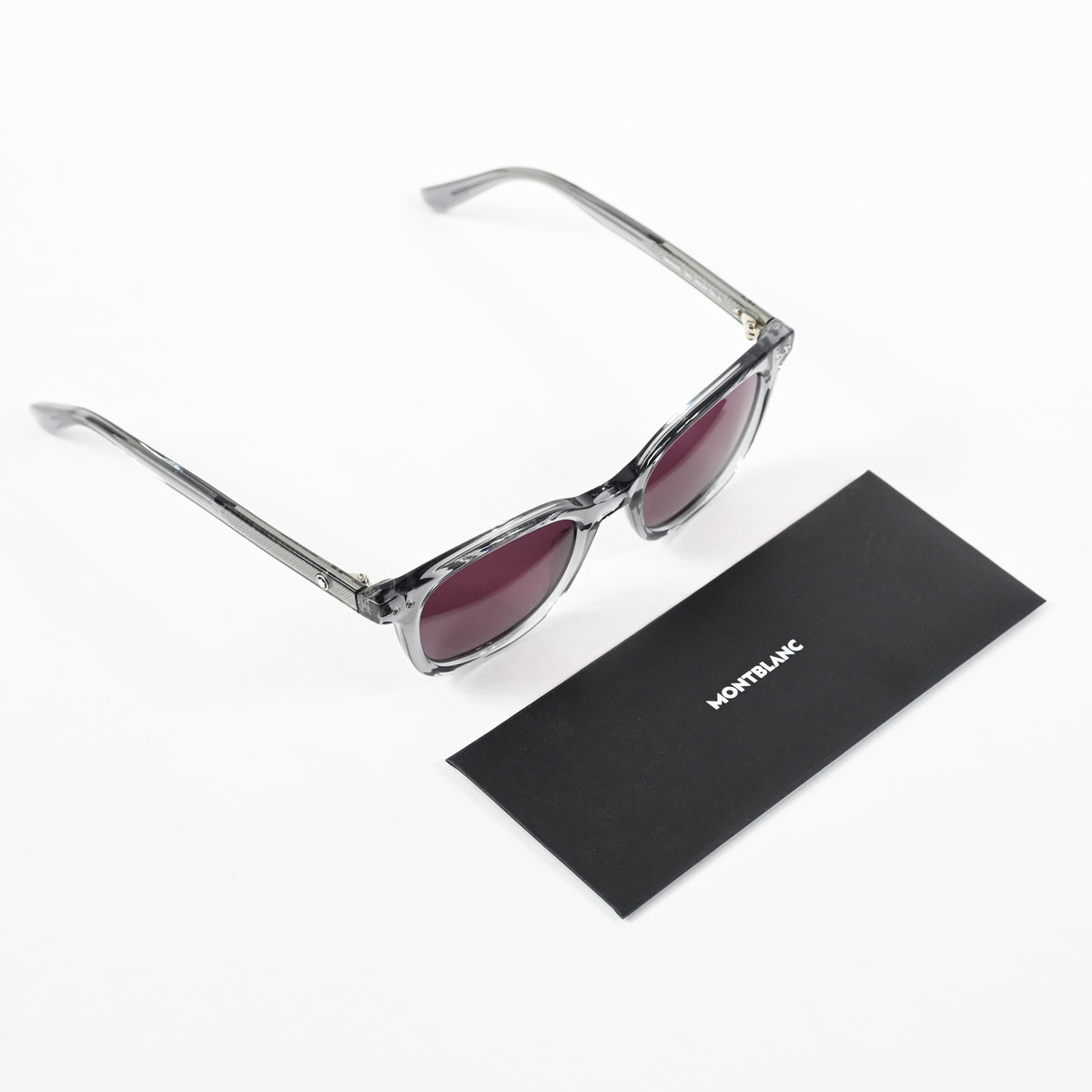 Montblanc MB0320S 004 Mens Authentic Sunglasses Gray/Violet, 49mm - New