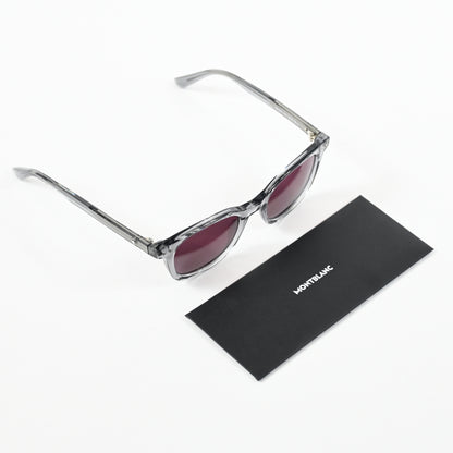 Montblanc MB0320S 004 Mens Authentic Sunglasses Gray/Violet, 49mm - New