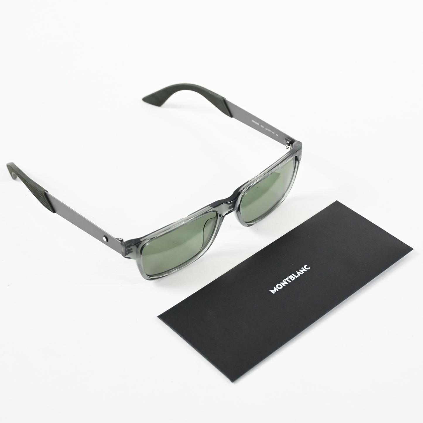Montblanc MB0299S 003 Mens Authentic Sunglasses Green/Black, 54mm - New