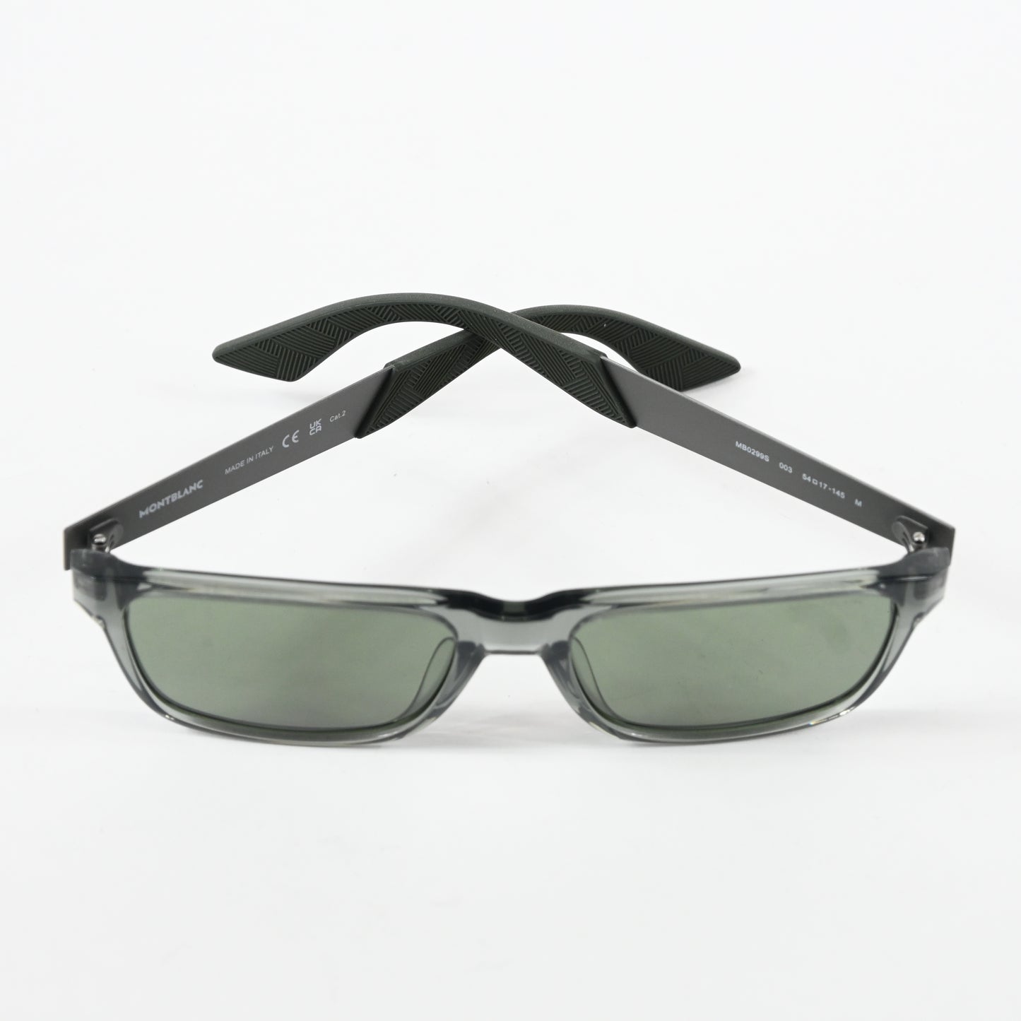 Montblanc MB0299S 003 Mens Authentic Sunglasses Green/Black, 54mm - New