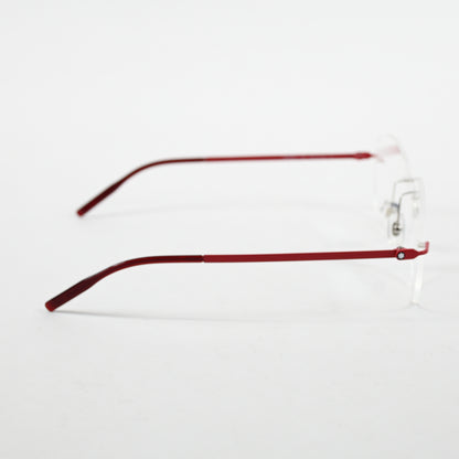 Montblanc MB0283O 004 Mens Authentic Eyeglasses Red/Silver, 55mm - New