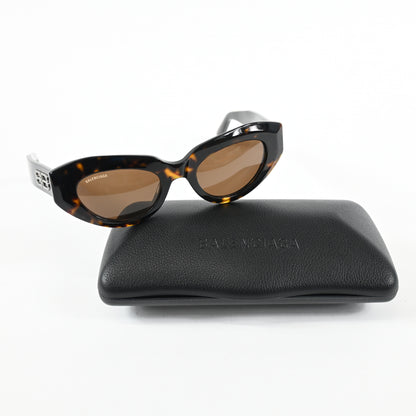 Balenciaga BB0236S 002 Womens Authentic Sunglasses Havana/Brown, 52mm - New