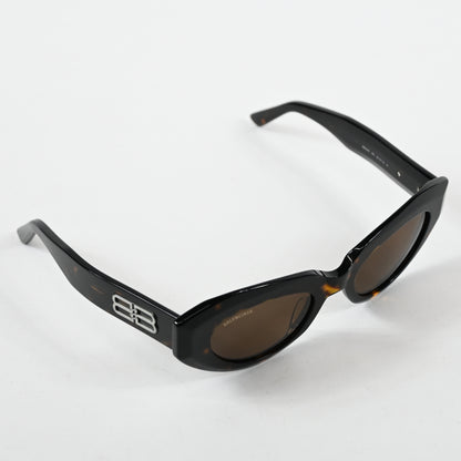 Balenciaga BB0236S 002 Womens Authentic Sunglasses Havana/Brown, 52mm - New